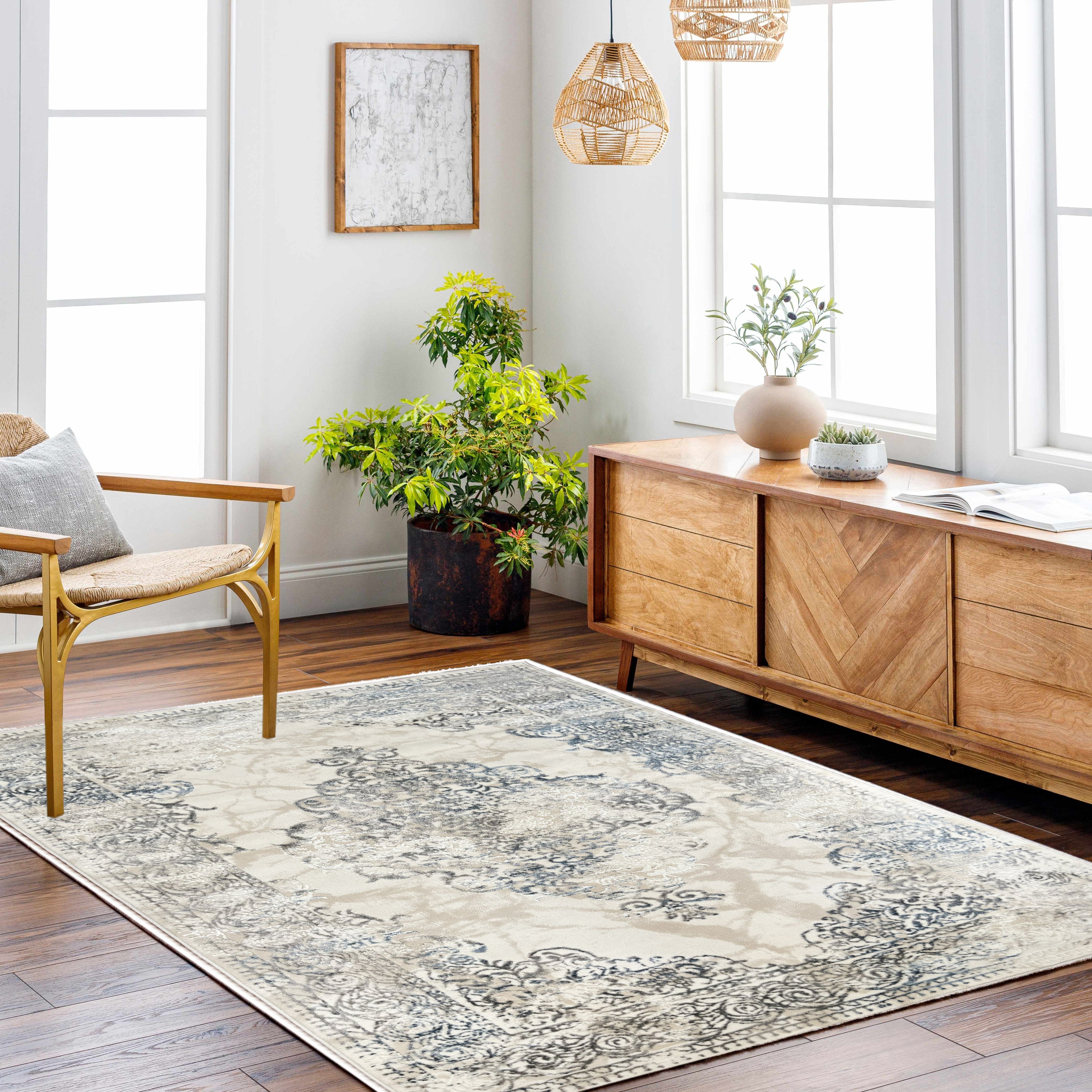 ROY's Home High&Low Pile Area Rugs, Medallion Design