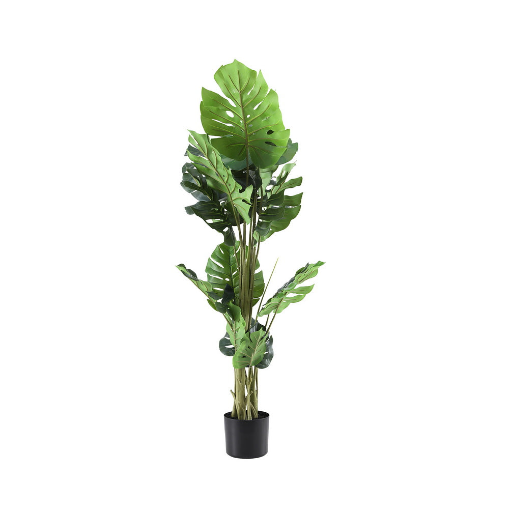 Artiss 140cm Artificial Monstera Tree Faux Trees Indoor Decor Artificial Plants Lifelike Plant 1.4M