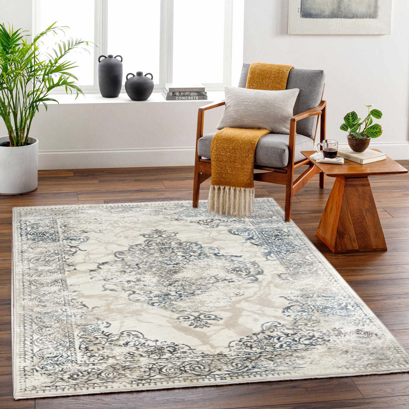 ROY's Home High&Low Pile Area Rugs, Medallion Design