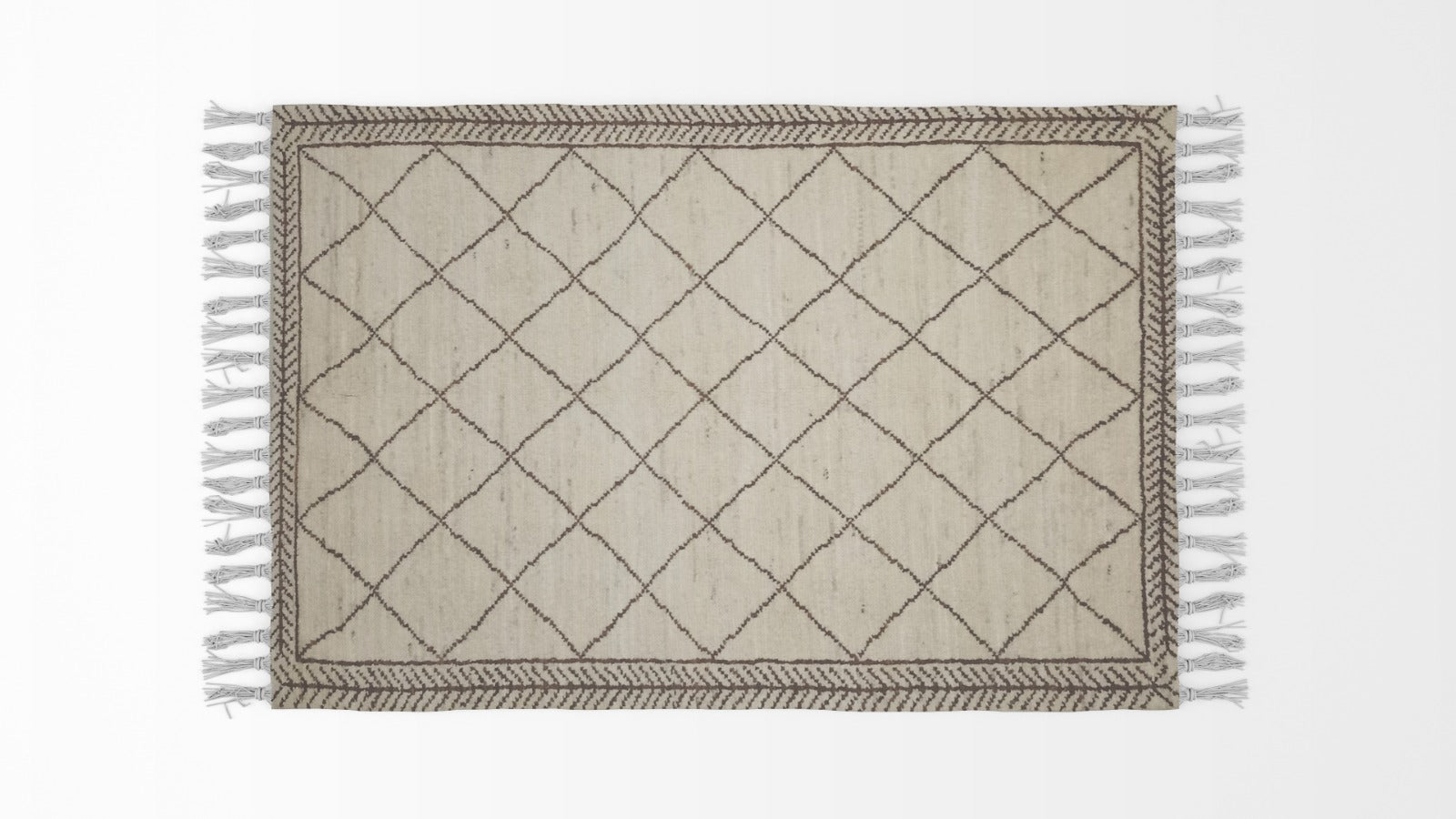 Moroccan -Pearl -Bush- Woolen- Rugs