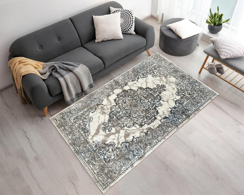 Canvello Area Rugs Premium Rugs for Living Room, Bedroom, Home Dining, Ivory, Grey, Beige