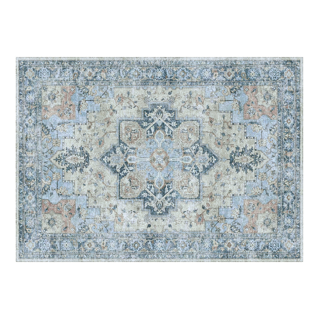 Marlow Floor Rug Vintage Polyester Washable Area Rugs