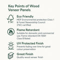 Natural Oak Acoustic Wall Panels